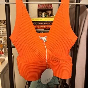 Lane 201 Orange Crop Top